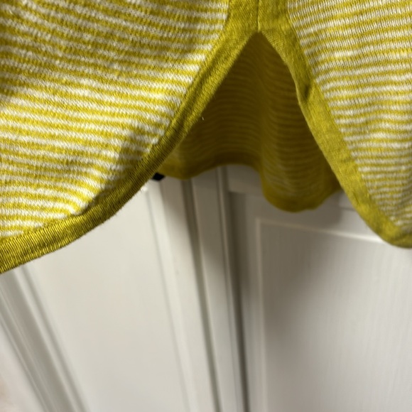 Eileen Fisher Woman sz. 2X lime green and white lightweight sweater. Beautiful! - Picture 4 of 8
